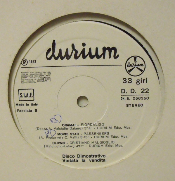 Various - Disco Dimostrativo | Durium (D.D. 22) - 2 Various - Disco Dimostrativo | Durium (D.D. 22) - 2