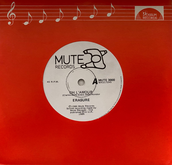 Erasure - Oh L'Amour | Mute (MUTE 3000) - 3