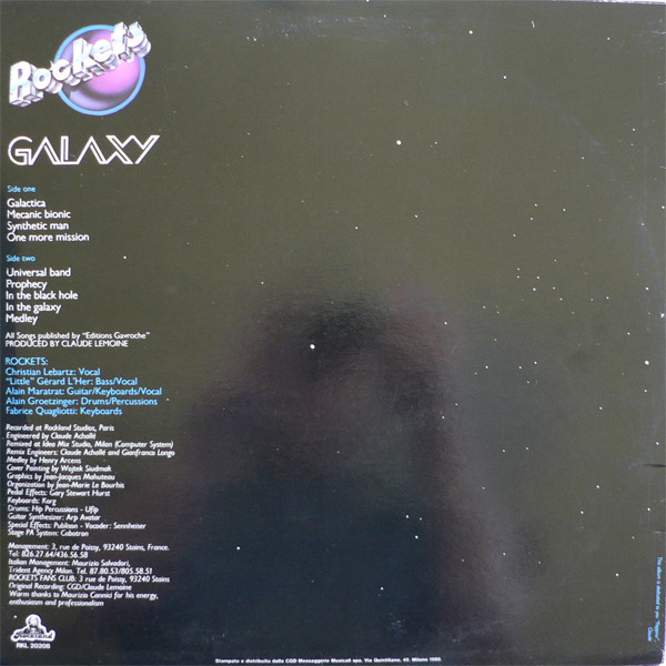 Rockets - Galaxy | Rockland Records (RKL 20208) - 2 Rockets - Galaxy | Rockland Records (RKL 20208) - 2