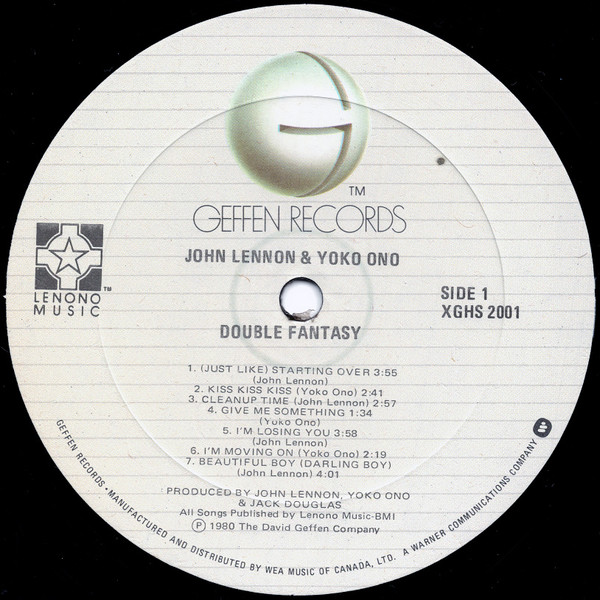 John Lennon & Yoko Ono - Double Fantasy | Geffen Records (XGHS 2001) - 3