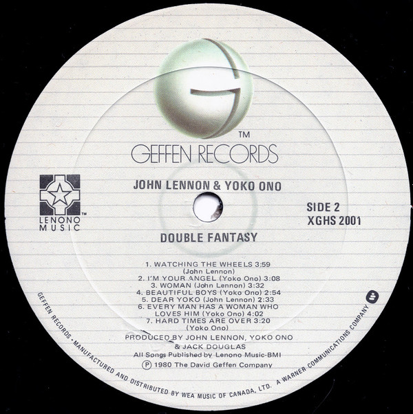 John Lennon & Yoko Ono - Double Fantasy | Geffen Records (XGHS 2001) - 4