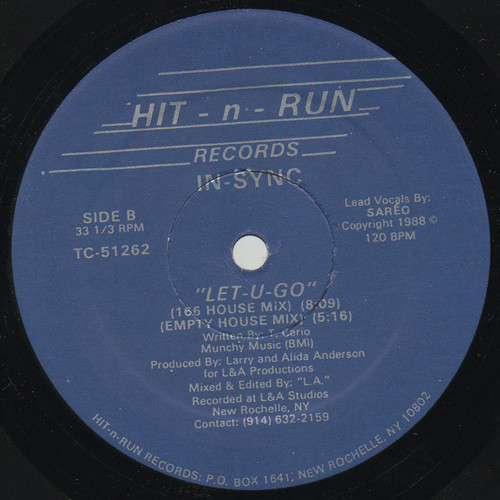 In-Sync - Let-U-Go | Hit-N-Run Records (TC-51262) - 2 In-Sync - Let-U-Go | Hit-N-Run Records (TC-51262) - 2