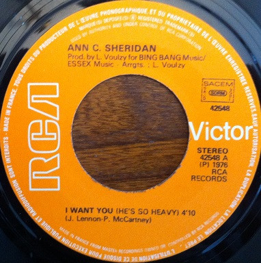 Ann C. Sheridan - I Want You (He's So Heavy) | RCA Victor (42548) - 3