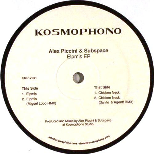 Alex Piccini & Subspace - Elpmis EP | Kosmophono (KMP-V001) - main Alex Piccini & Subspace - Elpmis EP | Kosmophono (KMP-V001) - main
