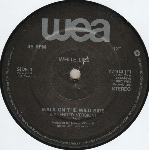 White Lies - Walk On The Wild Side | WEA (YZ104T) - 3 White Lies - Walk On The Wild Side | WEA (YZ104T) - 3