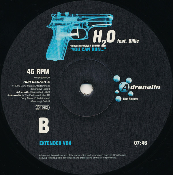 H2O Feat. Billie - You Can Run... | Adrenalin (ADR 666764 6) - 3 H2O Feat. Billie - You Can Run... | Adrenalin (ADR 666764 6) - 3