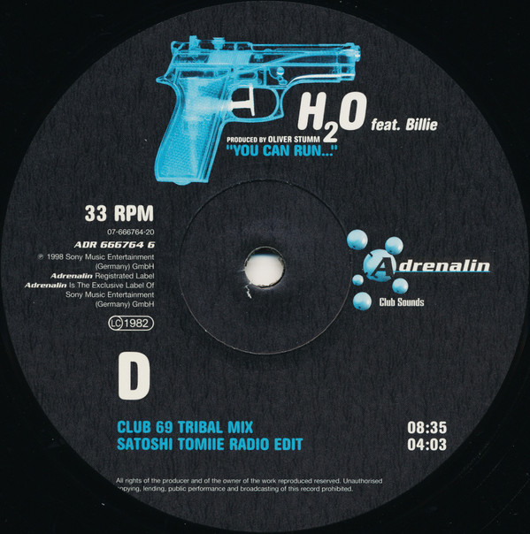 H2O Feat. Billie - You Can Run... | Adrenalin (ADR 666764 6) - 5 H2O Feat. Billie - You Can Run... | Adrenalin (ADR 666764 6) - 5