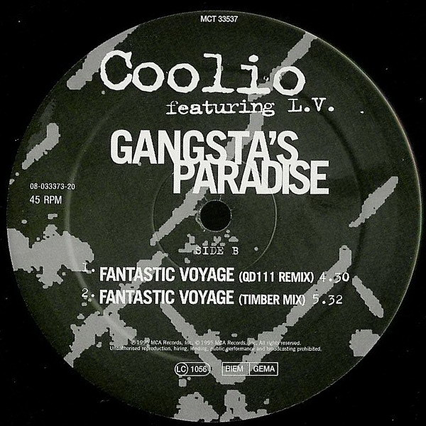 Coolio Featuring LV - Gangsta's Paradise | MCA Records (MCT 33537) - 3