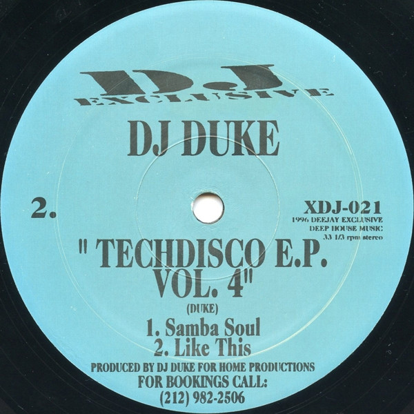 DJ Duke - Techdisco E.P. Vol. 4 | DJ Exclusive (XDJ-021) - 2