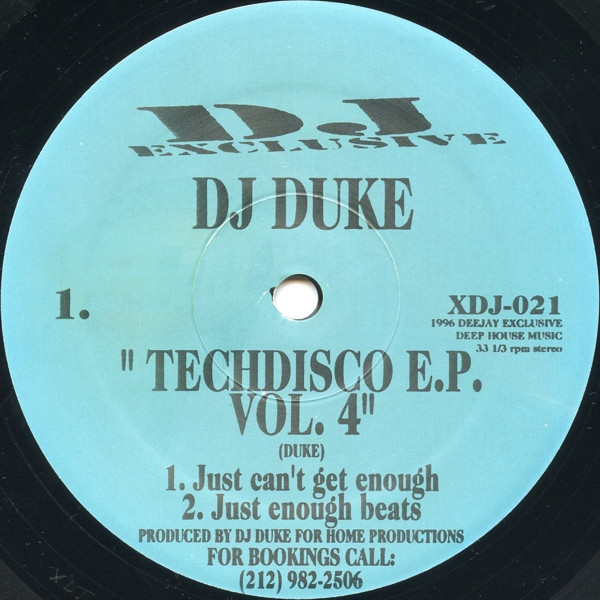 DJ Duke - Techdisco E.P. Vol. 4 | DJ Exclusive (XDJ-021) - main
