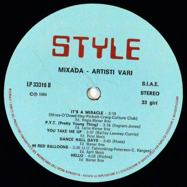 Various - Mixada | Style (LP 33316) - 4
