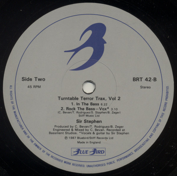 Sir Stephen - Turntable Terror Trax, Vol. 2 | Bluebird (BRT 42) - 3