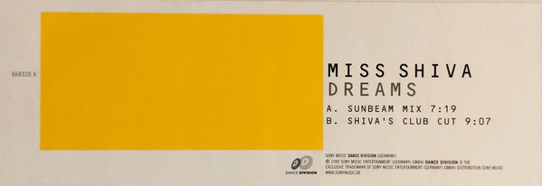 Miss Shiva - Dreams | Dance Division (DAD 668320 6) - 4 Miss Shiva - Dreams | Dance Division (DAD 668320 6) - 4