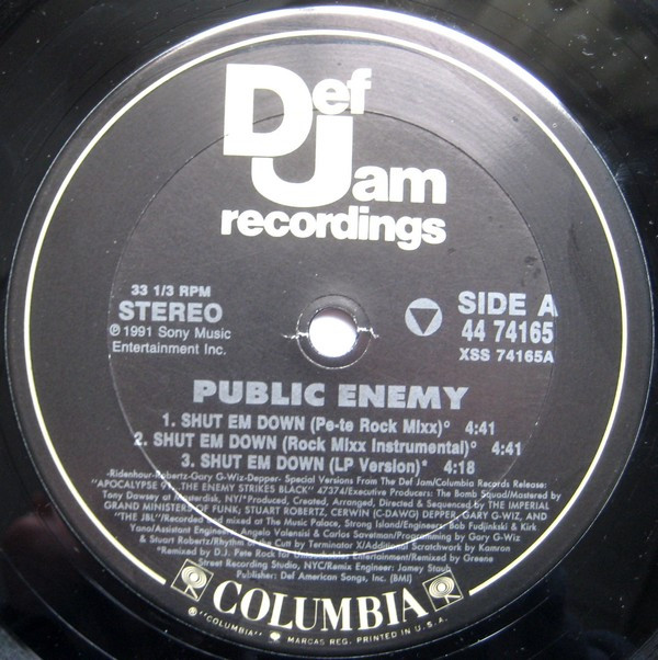 Public Enemy - Shut Em Down | Def Jam Recordings (44 74165) - 3 Public Enemy - Shut Em Down | Def Jam Recordings (44 74165) - 3