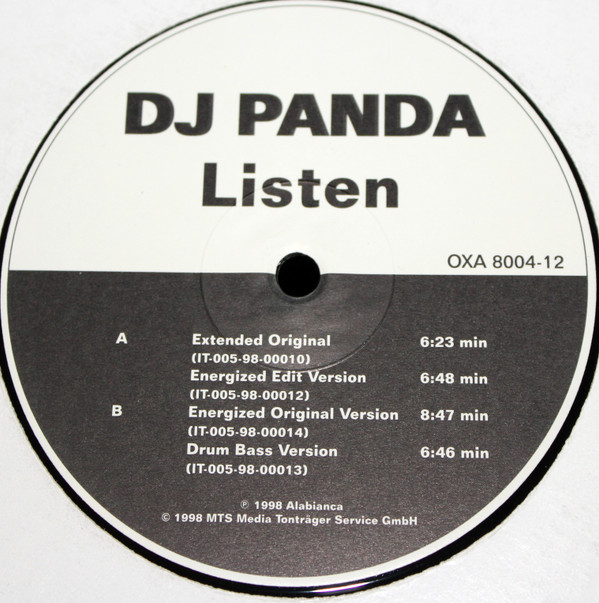 DJ Panda - Listen | Oxa (OXA 8004-12) - main