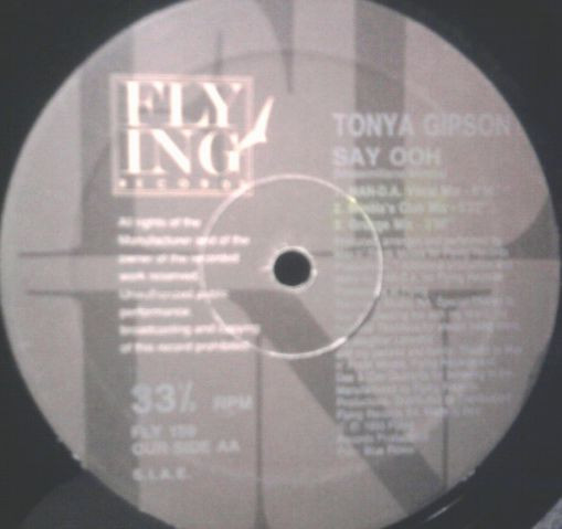 Tonya Gipson - Say Ooh | Flying Records (FLY 159) - main Tonya Gipson - Say Ooh | Flying Records (FLY 159) - main