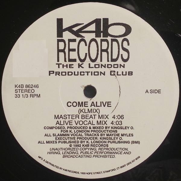 K London Production Club - Come Alive (KLMIX) | K4B Records (K4B 86246) - main