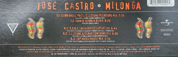 José Castro - Milonga | Booya Records (UMT 70442) - 5