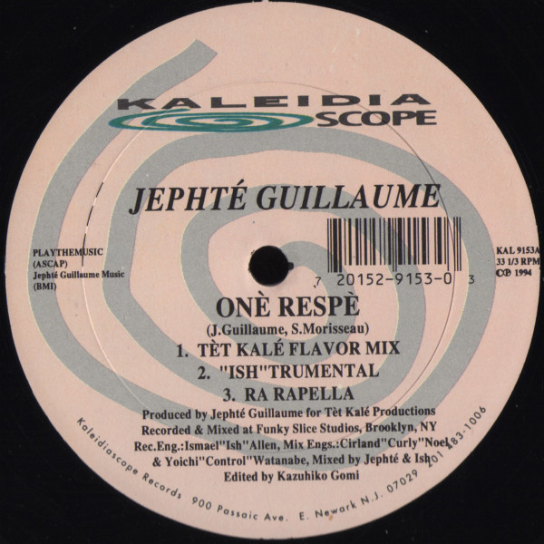 Jephté Guillaume - Onè Respè | Kaleidiascope Records (KAL 9153) - main Jephté Guillaume - Onè Respè | Kaleidiascope Records (KAL 9153) - main