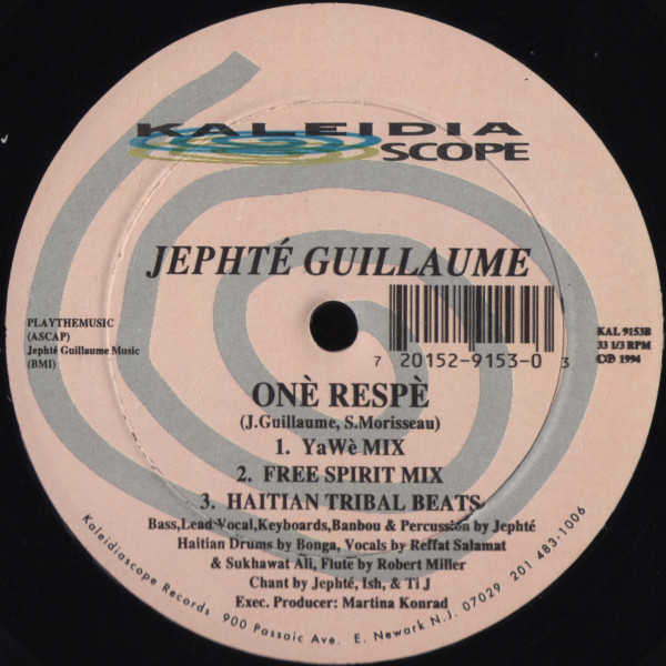 Jephté Guillaume - Onè Respè | Kaleidiascope Records (KAL 9153) - 2 Jephté Guillaume - Onè Respè | Kaleidiascope Records (KAL 9153) - 2