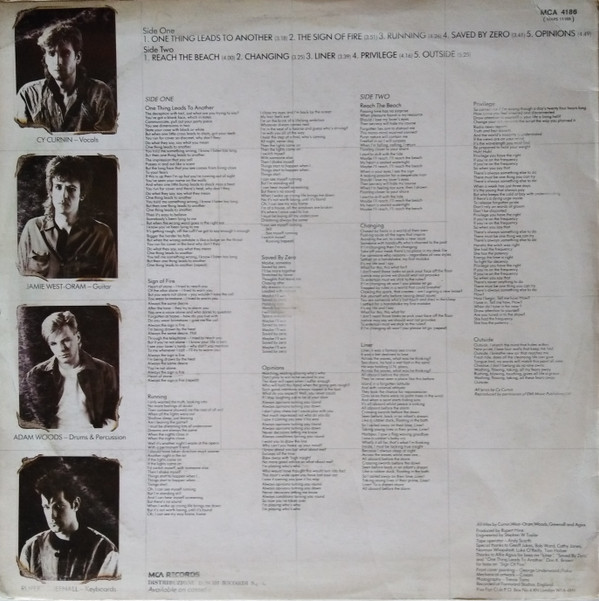 The Fixx - Reach The Beach | MCA Records (MCA 4186) - 2