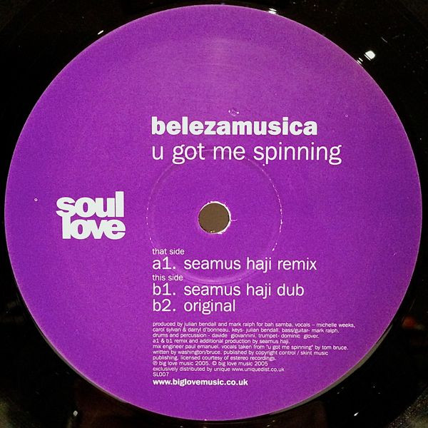 Belezamusica - U Got Me Spinning | Soul Love (SL007) - main Belezamusica - U Got Me Spinning | Soul Love (SL007) - main