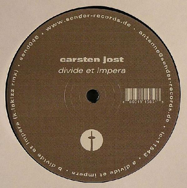 Carsten Jost - Divide Et Impera | Sender Records (send046)