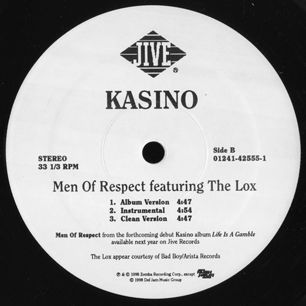 Kasino - Nasty Girl / Men Of Respect | Jive (01241-42555-1) - 4 Kasino - Nasty Girl / Men Of Respect | Jive (01241-42555-1) - 4