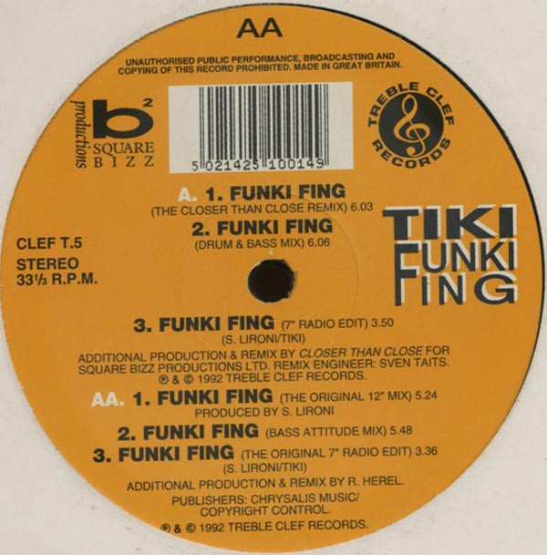Tiki - Funki Fing | Treble Clef Records (CLEF T.5) - 2