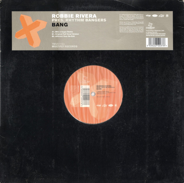 Robbie Rivera Pres. Rhythm Bangers - Bang | Multiply Records (TMULTY64)