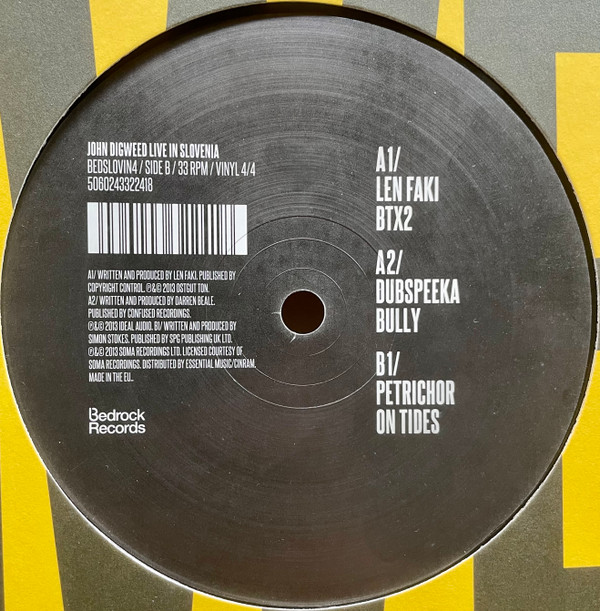 John Digweed - Live In Slovenia | Bedrock Records (BEDSLOVIN4) - 3 John Digweed - Live In Slovenia | Bedrock Records (BEDSLOVIN4) - 3