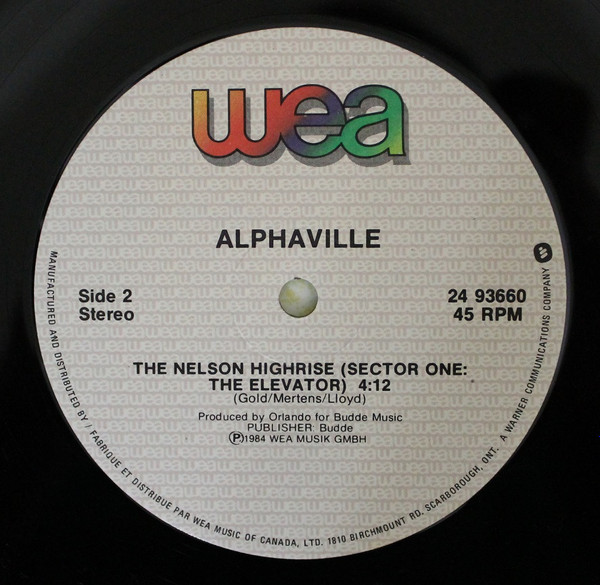 Alphaville - Sounds Like A Melody (Special Long Version) | WEA (24 93660) - 4