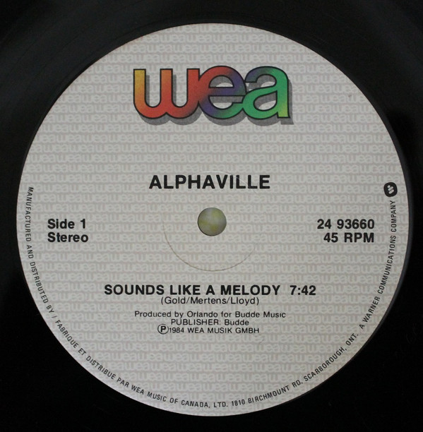 Alphaville - Sounds Like A Melody (Special Long Version) | WEA (24 93660) - 3