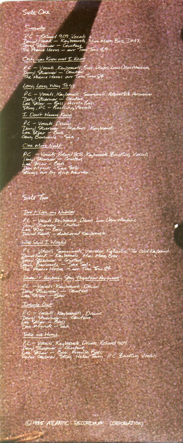 Phil Collins - No Jacket Required [Vinyl] | Atlantic (78 12401) - 5