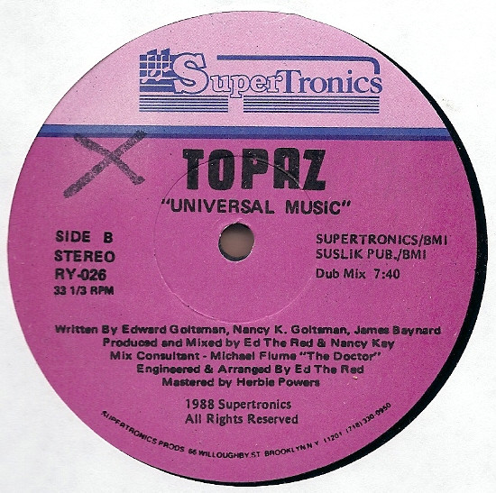 Topaz - Universal Music | Supertronics (RY-026) - 2