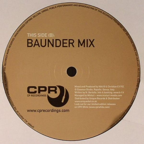 Niki B & Christian E.F.F.E. - The African Song | CP Recordings (CPR009) - 2