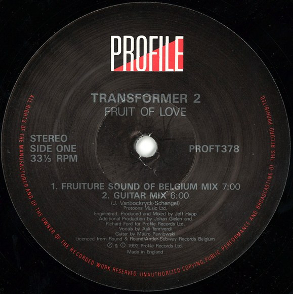 Transformer 2 - Fruit Of Love | Profile Records (PROFT 378) - 3 Transformer 2 - Fruit Of Love | Profile Records (PROFT 378) - 3