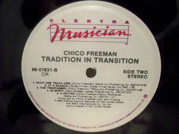 Chico Freeman - Tradition In Transition | Elektra Musician (96-01631) - 3 Chico Freeman - Tradition In Transition | Elektra Musician (96-01631) - 3