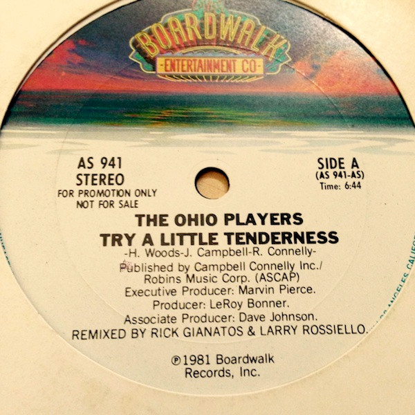 The Ohio Players / Rox - Try A Little Tenderness / Dddddddance | The Boardwalk Entertainment Co (AS 941)