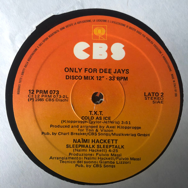 Various - Only For Dee Jays  | CBS (12 PRM 073) - 2