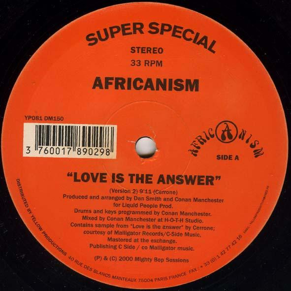 Africanism By Liquid People - Love Is The Answer / The Dragon | Yellow Productions (YP081) - 2