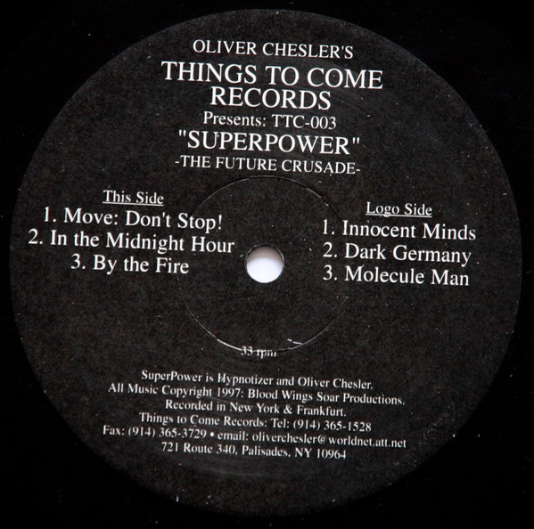 SuperPower - The Future Crusade | Things To Come Records (TTC-003) - 2 SuperPower - The Future Crusade | Things To Come Records (TTC-003) - 2