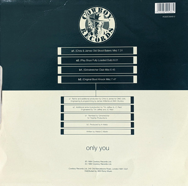 Talizman - Only You | Cowboy Records (RODEO94812) - 2