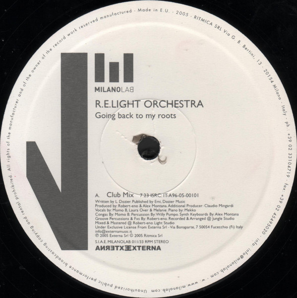 R.E.Light Orchestra - Going Back To My Roots | Milano Lab (MILANOLAB 011) - 3 R.E.Light Orchestra - Going Back To My Roots | Milano Lab (MILANOLAB 011) - 3
