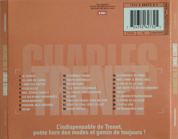 Charles Trenet - Le Fou Chantant! | EMI (7243 5 26273 2 5) - 3 Charles Trenet - Le Fou Chantant! | EMI (7243 5 26273 2 5) - 3