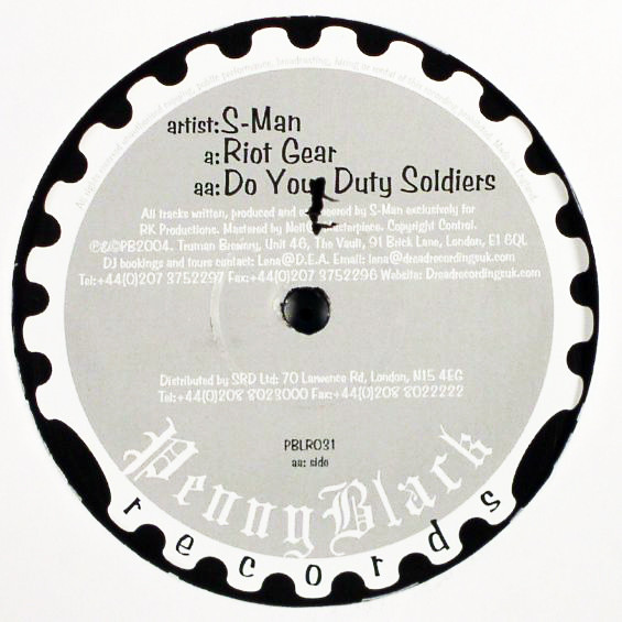 The S Man - Riot Gear / Do Your Duty Soldiers | Penny Black (PBLR031) - main