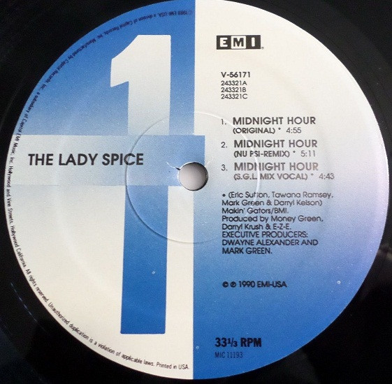 The Lady Spice - Midnight Hour | EMI USA (V-56171) - 3 The Lady Spice - Midnight Hour | EMI USA (V-56171) - 3
