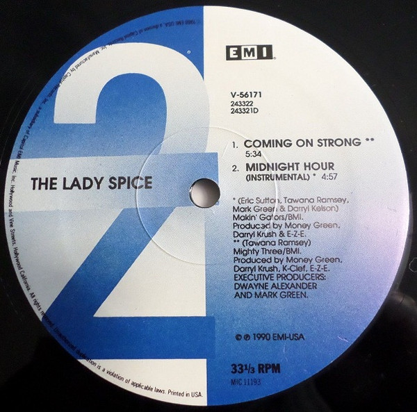 The Lady Spice - Midnight Hour | EMI USA (V-56171) - 4 The Lady Spice - Midnight Hour | EMI USA (V-56171) - 4