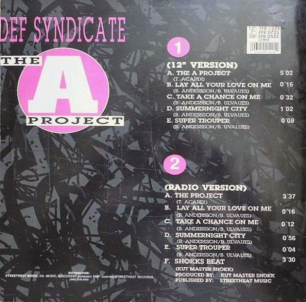 Def Syndicate - The A Project | Streetheat Music (FFR 1225) - 2 Def Syndicate - The A Project | Streetheat Music (FFR 1225) - 2