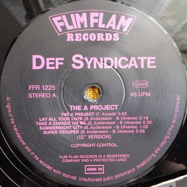 Def Syndicate - The A Project | Streetheat Music (FFR 1225) - 4 Def Syndicate - The A Project | Streetheat Music (FFR 1225) - 4